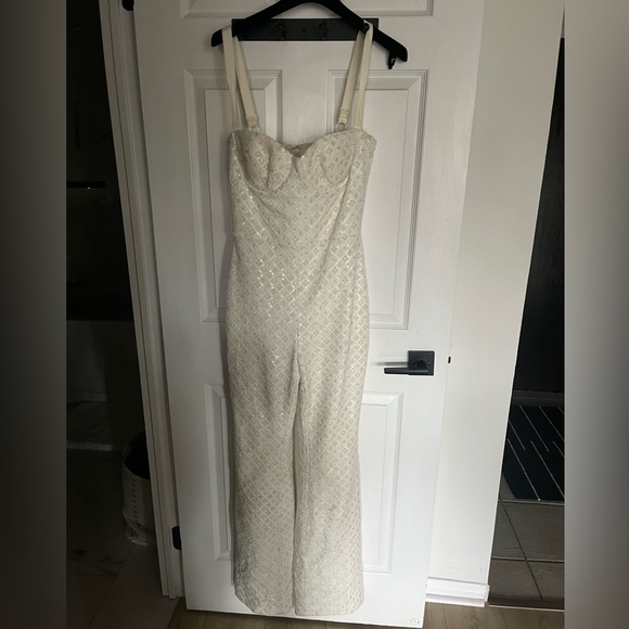 Nadine Merabi White Jumpsuit - Picture 3 of 8